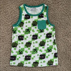 Jumping Beans Green and Black Kids Tank Top